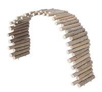 HUSHUI Valla de Madera para Hámster, Puente Masticable Natural, Juguete para Mascotas Pequeñas, Desarrolla la Coordinación y el Equilibrio, 1 Valla para Hámsteres, Tortugas y Ratones (60CM Modelo de