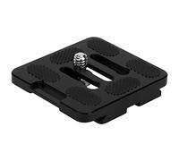 HUSHUI YT-136 Placa de Liberación Rápida para Cámara DSLR, Aleación de Aluminio Duradera con Almohadilla de Goma Antideslizante, Diseño Compacto para Uso en Trípode y Rótula, Negro, 1 Pieza