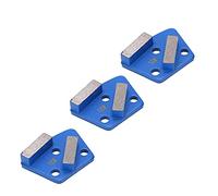 HUSHUI Zapatas de Pulido de Diamante, Diseño Trapezoidal Agresivo para Pulido de Pisos de Concreto, 3 Piezas, Alta Dureza, Azul, 120#