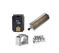 Husillo CNC, Convertidor de frecuencia CNC 2, kW y 1,5, variador VFD, inversor 800 W, 1500 2200, motor husillo, mandril ER11 ER20 para máquina de grabado(VFD 1.5KW-1.5KW Kit)