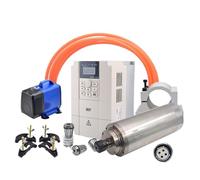 Husillo CNC, Motor de husillo refrigerado por agua de 5,5 kW, 220V, 380V, ER25 de diámetro, inversor de 125mm for fresadora CNC, maquina enrutadora, herramienta, herramientas de husillo