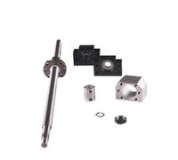 Husillo de bolas 1 husillo de bolas 1605 mecanizado en extremo C7 con tuerca + soporte BK/BF12 + carcasa + acoplador(SFU1605-650mm)