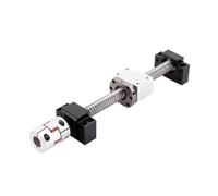 Husillo de bolas antirretroceso Juego De Husillos Bolas Longitud 150-1000mm, Tuerca Doble Tornillo, Acopladora Procesamiento Final DFU2005 For Servomotor Paso A(500mm)