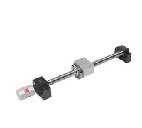 Husillo de bolas antirretroceso Tornillo De Bola SFU1610 + Actuador Lineal BKBF12 + Bloque 4 Piezas HGH20CA + Riel Guía Cuadrado HR20 2 HGR20(450mm)