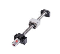 Husillo de bolas con tuerca Tornillo de bola SFU Tuerca de bola + Carcasa de tuerca BK/BF12 Soporte de extremo + Acoplador RM1605 Tornillo de bola +1605 550 Juego 300 700 1000 Mecanizado de extremo(65
