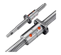 Husillo de bolas, husillo de bolas de guía lineal DFU2005 Husillo de bolas 100 mm a 1000, doble husillo BF15+HM15-86+acoplador(450mm)