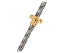 Husillo de bolas, husillo de bolas de guía lineal Rosca de tornillo avance T8 8 mm, paso varilla trapezoidal 1, longitud, 100 a 800 con tuerca latón(550mm)