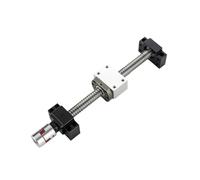 Husillo de bolas, husillo de bolas de guía lineal SFU1605 Husillo de bolas a mano izquierda con extremo BKBF12 mecanizado + tuerca RM1605 + carcasa DSG16H + acoplamiento(500mm)