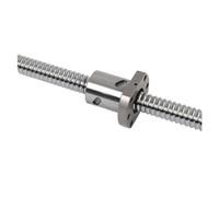 Husillo de bolas, husillo de bolas de guía lineal SFU1610 200 mm-800 mm Tornillo de bola C7 con brida 1610 Tuerca simple BK/BF12 Extremo mecanizado(650mm)