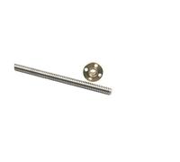 Husillo de bolas, husillo de bolas de guía lineal Tornillo de avance T5 + Tuerca latón Piezas Paso 1 mm Longitud 100 mm-1000(500mm)