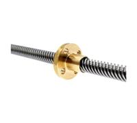 Husillo de bolas, husillo de bolas de guía lineal Tornillo de avance T8 550 mm con guía lineal, paso helicoidal 1 a 14, tornillos trapezoidales tuerca(Helical pitch 2mm)