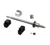 Husillo de bolas, husillo de bolas de movimiento l Husillo De Bolas 250-1550mm, Extremo C7 Mecanizado SFU1605 + Tuerca + Soporte BKBF12 + Acoplador(SFU1605-1000mm)