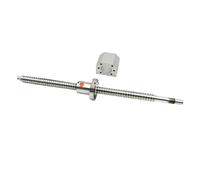 Husillo de bolas laminado C7 1605, 300 mm-550 mm, carcasa de tuerca de bolas SFU1605, eje rotatorio(500mm)