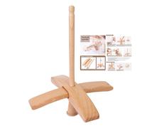 Husillo de caída turco: herramienta ergonómica para tejer madera, hecho a mano para hacer, implemento giratorio tradicional | Kit completo de artesanía para lanas, hilados de tejido, ga
