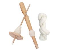 Husillo de gota de madera - Herramienta de rotación manual, kit de creación de | Spinner de lana ligero con y eje para el uso de la fabricación de artesanías y alambre, mandril am