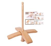 Husillo de gota turco, eje de madera desmontable de 5.91 x 7.48 pulgadas, hilo hilado a mano en forma de cruz, herramienta de mano, para principiantes avanzados de ganchillo