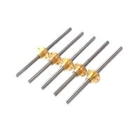 Husillo para Impresora 3D 1 tornillo de avance T8 8 mm diámetro exterior y 2 paso, con tuerca latón for impresora 3D(150MM)