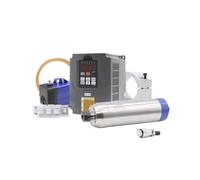 Husillo refrigerado por agua 2,2 kW ER20 D80 tipo bala 220v 380v Motor de husillo de refrigeración por agua for trabajo de madera/piedra(110v-QL H100 VFD,Ceramic bearings)