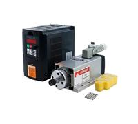 Husillo refrigerado por aire de 1,5 kw 220 V/110 V 24000 RPM 400 HZ con inversor HY toma de aviación fresadora de grabado (220 V)