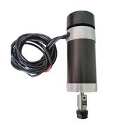 Husillo sin escobillas ER11/ER16 de 500 W y 48 V, con abrazadera de 55 mm y tornillos, controlador de motor sin escobillas y fuente de alimentación de 10,5 A. Bajo nivel de ruido(Model D,ER16)