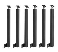 Husillos cuadrados de metal para barandillas de escalera, kits de balaustrada de montaje lateral para el hogar, villas, escalones interiores, balcones y barandillas industriales, duraderos y elegantes