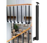 Husillos cuadrados de metal para escalera, soporte de pasamanos de montaje lateral, kit de fijación de balaustres de escalera para poste de Newel