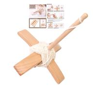 Husillos de caída, kit de husillo de caída, rueda giratoria de de husillo de arrastre, herramienta de hilatura manual de madera, giratorio de multifuncional para lana, tejido, ganchillo y