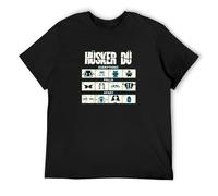 Husker Du Everything Falls Apart Camiseta Man's Fashion Cotton Black Clothes, Negro , L