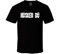 Husker Du Punk Rock Retro Logo Cool Music T Shirt Black 3XL