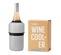 Huski Enfriador de vino, diseño sin hielo, mantiene el vino frío hasta 6 horas, cubo de hielo de última generación, se adapta a botellas de champán seleccionadas, para los amantes del vino (gris