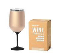 Huski Vaso de vino 2.0 | NUEVO | Copa de vino de acero inoxidable premium con tapa | Vaya con o sin tallo con tallo desmontable | Vaso con triple aislamiento | Capacidad de 355ml (Champán)