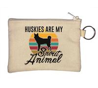 Huskies are My Spirit - Llavero con diseño de perro, color beige, beige, Talla única