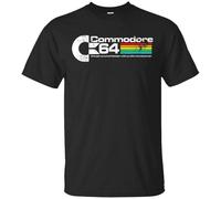 HUSKIES COMMONS Commodore Shirt 64 Retro Computer - Camiseta, Negro, XXL