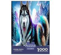 Husky 1000 Piezas Animales Rompecabezas De Desafiantes Impossible Puzzle Juguetes Rompecabezas De Juego Actividades Familiare Regalos 52x38cm/1000pcs