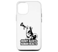 Husky Alerta Humano reacciona Divertido dueño de Perro Husky Carcasa para iPhone 12/12 Pro