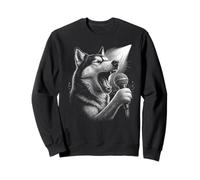Husky cantante cantante cantante amante de los perros Sudadera
