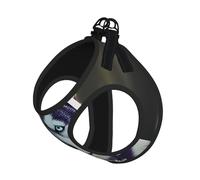 Husky - Chaleco reflectante ajustable con correa para mascotas con estampado de perro, chaleco de malla suave transpirable para paseos diarios