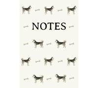 Husky Cream Notebook: Neutral notes, Exercise Book, Composition Notebook, Journal, Notepad, Dog Lover, Birthday, Christmas, Stocking Stuffer, Gift, 75 pages, 6x9, Paperback