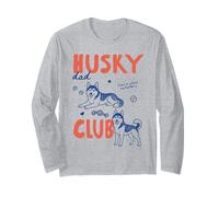Husky Dad Club Siberian Husky Dog Owner Dog Dad Fathers Day Manga Larga