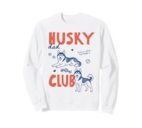 Husky Dad Club Siberian Husky Dog Owner Dog Dad Fathers Day Sudadera