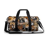 Husky Dálmata Bulldog Schnuzer Spaniel Bolsa de gimnasio portátil para mujeres y hombres, bolsa de viaje para deportes, impresión de gimnasio, divertida bolsa de yoga