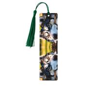 Husky Dog - Juego de 5 marcapáginas artísticos para mujer, diseño de perro con borlas, suministros de estudio