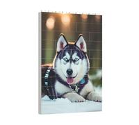 Husky Dog Print - Juego de rompecabezas de bloques de construcción, juego de rompecabezas de bloques de construcción para el desarrollo cerebral