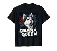 Husky Drama Queen - Divertido diseño de Retrato de Perros Camiseta