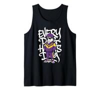 Husky Estilo Hip-Hop Rapero Graffiti Cada Perro Husky Siberiano Camiseta sin Mangas
