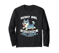 Husky Girl, como una Chica Normal, Solo más Guay - Husky Dog Manga Larga