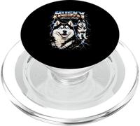 Husky Heavy Metal Rock Dog Angry Music Band Festival PopSockets PopGrip para MagSafe