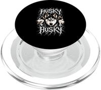 Husky Heavy Metal Rock Dog Angry Music Band Festival PopSockets PopGrip para MagSafe