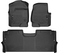 Husky Liners 94061 Black Combo Set Fits 2017-19 Ford F-250/F-350 Crew Cab - with Factory Storage Box