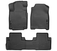 Husky Liners 98471 se Adapta a Honda CR-V Weatherbeater 2016-16 tapetes para Piso Delantero y Segundo Asiento, Color Negro
